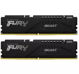 Оперативная память DDR5 64 Gb (6000 MHz) (Kit 32 Gb x 2) Kingston Fury Beast EXPO Black (KF560C36BBEK2-64)