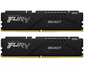 Оперативная память DDR5 64 Gb (6000 MHz) (Kit 32 Gb x 2) Kingston Fury Beast EXPO Black (KF560C36BBEK2-64)