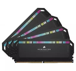 Оперативна пам'ять DDR5 64 Gb (6200 MHz) (Kit 16 Gb x 4) Corsair DOMINATOR PLATINUM RGB Black (CMT64GX5M4B6200C32)