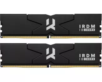 Оперативная память DDR5 64 Gb (6400 MHz) (Kit 32 Gb x 2) GOODRAM IRDM Black (IR-6400D564L32/64GDC)