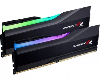 Оперативная память DDR5 64 Gb (6400 MHz) (Kit 32 Gb x 2) G.SKILL Trident Z5 RGB Black (F5-6400J3239G32GX2-TZ5RK)