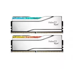 Оперативная память DDR5 64 Gb (6400 MHz) (Kit 32 Gb x 2) G.SKILL Trident Z5 Royal Silver (F5-6400J3239G32GX2-TR5S)