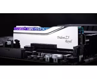 Оперативная память DDR5 64 Gb (6400 MHz) (Kit 32 Gb x 2) G.SKILL Trident Z5 Royal Silver (F5-6400J3239G32GX2-TR5S)