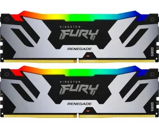 Оперативна пам'ять DDR5 64 Gb (6400 MHz) (Kit 32 Gb x 2) Kingston Fury Renegade RGB (KF564C32RSAK2-64)