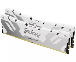Оперативна пам'ять DDR5 64 Gb (6400 MHz) (Kit 32 Gb x 2) Kingston Fury Renegade White (KF564C32RWK2-64)