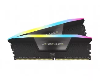Оперативная память DDR5 96 Gb (5600 MHz) (Kit 48 Gb x 2) Corsair Vengeance RGB Black (CMH96GX5M2B5600C40)