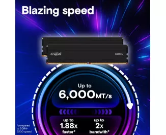 Оперативная память DDR5 96 Gb (5600 MHz) (Kit 48 Gb x 2) Crucial Pro (CP2K48G56C46U5)