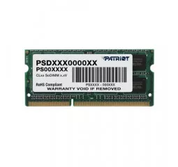 Память для ноутбука SO-DIMM DDR3 8 Gb (1600 MHz) Patriot Signature Line (PSD38G16002S)
