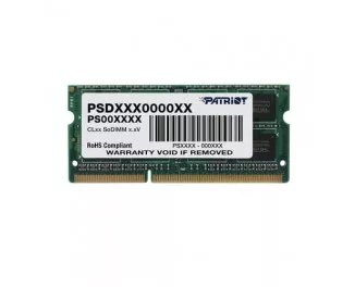Пам'ять для ноутбука SO-DIMM DDR3 8 Gb (1600 MHz) Patriot Signature Line (PSD38G16002S)