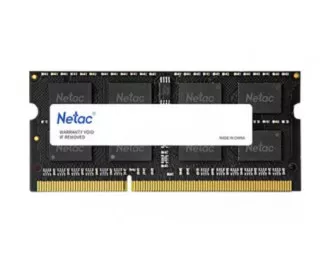 Пам'ять для ноутбука SO-DIMM DDR3L 8 Gb (1600 MHz) Netac (NTBSD3N16SP-08)