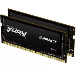 Пам'ять для ноутбука SO-DIMM DDR4 16Gb (2666MHz) (Kit 8Gb x 2) Kingston Fury Impact (KF426S15IBK2/16)