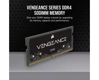 Память для ноутбука SO-DIMM DDR4 16 Gb (3200 MHz) (Kit 8 Gb x 2) Corsair Vengeance (CMSX16GX4M2A3200C22)