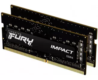 Пам'ять для ноутбука DDR4 SO-DIMM 16 Gb (3200 MHz) (Kit 8 Gb x 2) Kingston Fury Impact (KF432S20IBK2/16)