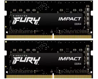 Пам'ять для ноутбука DDR4 SO-DIMM 32 Gb (2666 MHz) (Kit 16 Gb x 2) Kingston Fury Impact (KF426S16IBK2/32)