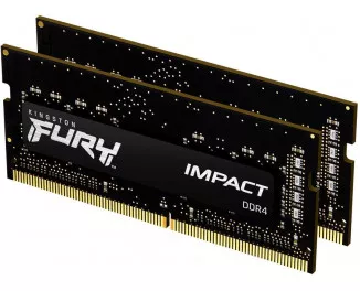 Память для ноутбука SO-DIMM DDR4 32 Gb (2666 MHz) (Kit 16 Gb x 2) Kingston Fury Impact (KF426S16IBK2/32)