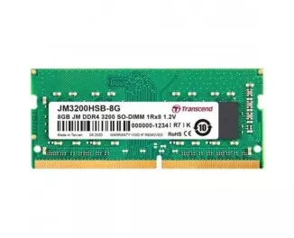 Память для ноутбука SO-DIMM DDR4 8 Gb (3200 MHz) Transcend JetRam (JM3200HSB-8G)