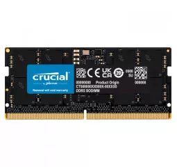 Пам'ять для ноутбука SO-DIMM DDR5 16 Gb (4800 MHz) Crucial (CT16G48C40S5)