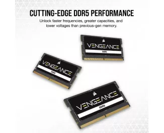 Память для ноутбука SO-DIMM DDR5 16 Gb (4800 MHz) (Kit 8 Gb x 2) Corsair Vengeance (CMSX16GX5M2A4800C40)