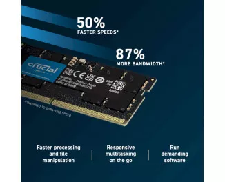 Память для ноутбука SO-DIMM DDR5 16 Gb (5600 MHz) Crucial (CT16G56C46S5)