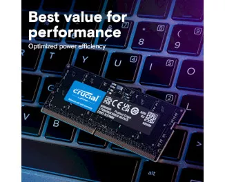 Память для ноутбука SO-DIMM DDR5 16 Gb (5600 MHz) Crucial (CT16G56C46S5T)