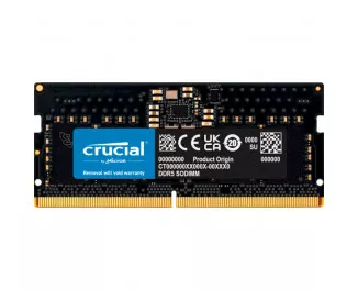 Память для ноутбука SO-DIMM DDR5 32 Gb (4800 MHz) Crucial (CT32G48C40S5T)
