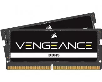 Память для ноутбука SO-DIMM DDR5 32 Gb (4800 MHz) (Kit 16 Gb x 2) Corsair Vengeance (CMSX32GX5M2A4800C40)