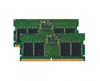 Память для ноутбука SO-DIMM DDR5 32 Gb (4800 MHz) (Kit 16 Gb x 2) Kingston (KVR48S40BS8K2-32)