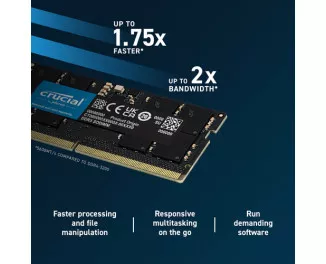 Память для ноутбука SO-DIMM DDR5 32 Gb (5200 MHz) Crucial (CT32G52C42S5)
