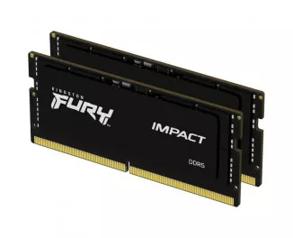 Память для ноутбука SO-DIMM DDR5 32 Gb (6400 MHz) (Kit 16 Gb x 2) Kingston Fury Impact (KF564S38IBK2-32)