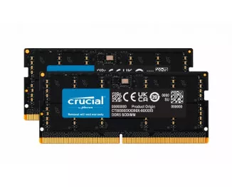 Память для ноутбука SO-DIMM DDR5 64 Gb (5600 MHz) (Kit 32 Gb x 2) Crucial (CT2K32G56C46S5)