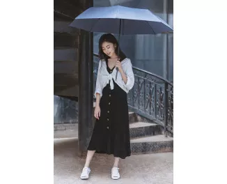 Парасолька Xiaomi RunNi  Ninetygo Super Portable Automatic Umbrella Gray (6941413204224)