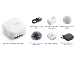 Передатчик радиосистемы DJI Mic Mini Arctic White (CP.RN.00000430.01)
