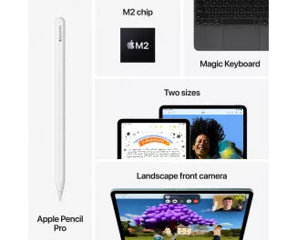 Планшет Apple iPad Air 11 2024 Wi-Fi + Cellular 256GB Space Gray (MUXH3)