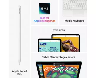 Планшет Apple iPad Air 13 2025 Wi-Fi + Cellular 1TB Space Gray (MCJE4)