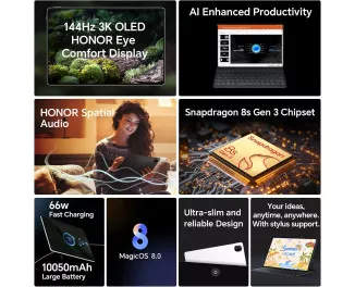 Планшет Honor MagicPad 2 12/256GB Moonlight White Global