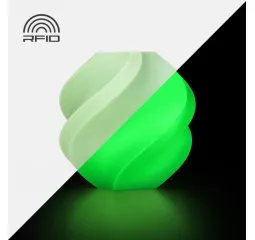 Пластик для 3D друку з котушкою Bambu Lab PLA Glow 1kg Green (A12-G0-1.75-1000-SPL)