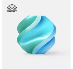 Пластик для 3D печати с катушкой Bambu Lab PLA Silk 1kg Blue Hawaii (A05-T4-1.75-1000-SPL)