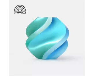 Пластик для 3D печати с катушкой Bambu Lab PLA Silk 1kg Blue Hawaii (A05-T4-1.75-1000-SPL)