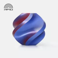 Пластик для 3D друку з котушкою Bambu Lab PLA Silk Midnight Blaze (A05-T2-1.75-1000-SPL)