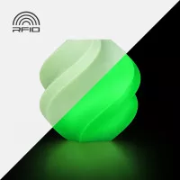 Пластик/филамент для 3D-принтера с катушкой Bambu Lab PLA Glow Filament with spool 1kg - Glow Green (A12-G0-1.75-1000-SPL)