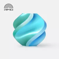 Пластик/филамент для 3D-принтера с катушкой Bambu Lab PLA Silk Multi-Color Filament with spool 1kg - Blue Hawaii (Blue-Green) (A05-T4-1.75-1000-SPL)