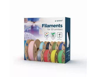 Пластик/філамент для 3D-принтера з котушкою Gembird PLA Filament 1.75 mm, 1 kg - Grey (3DP-PLA1.75-01-GR)