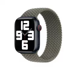 Плетений монобраслет для Apple Watch 38/40/41 mm Apple Braided Solo Loop Olive (MQY43), Size 6