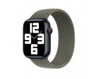 Плетёный монобраслет для Apple Watch 38/40/41 mm Apple Braided Solo Loop Olive (MQY43), Size 6