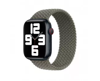 Плетёный монобраслет для Apple Watch 40/41/42 mm Apple Braided Solo Loop Olive (MQY43), Size 6