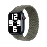 Плетёный монобраслет для Apple Watch 40/41/42 mm Apple Braided Solo Loop Olive (MQY63), Size 8