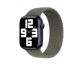 Плетёный монобраслет для Apple Watch 40/41/42 mm Apple Braided Solo Loop Olive (MQY63), Size 8