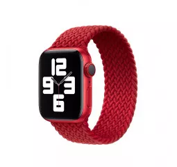 Плетёный монобраслет для Apple Watch 42/44/45 mm Apple Braided Solo Loop (PRODUCT)RED (ML6W3), Size 7