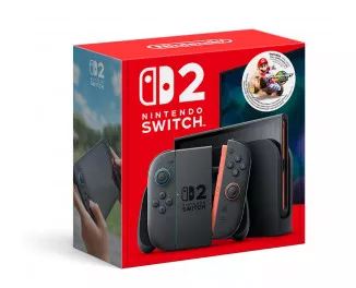 Портативная игровая приставка Nintendo Switch 2 Black Mario Kart World Bundle (0045496321529)
