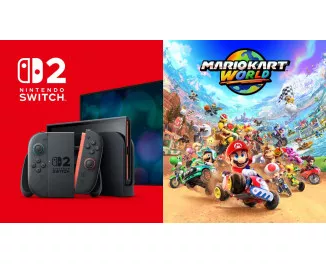 Портативная игровая приставка Nintendo Switch 2 Black Mario Kart World Bundle (0045496321529)